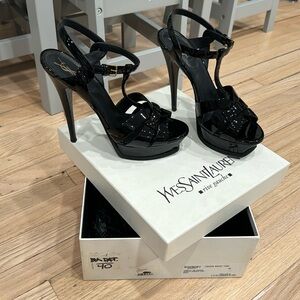 YSL tribute sandal heels